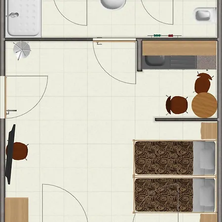 Apart-hotel H&h Studio-apartments Im Zentrum Jedes Mit Kuechenzeilen - 24h Check In 3*