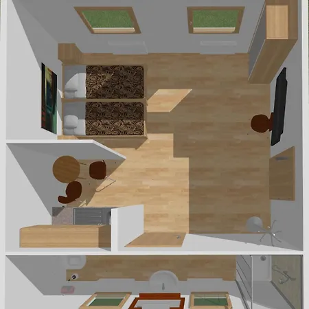 H&h Studio-apartments Im Zentrum Jedes Mit Kuechenzeilen - 24h Check In 3* Greifswald