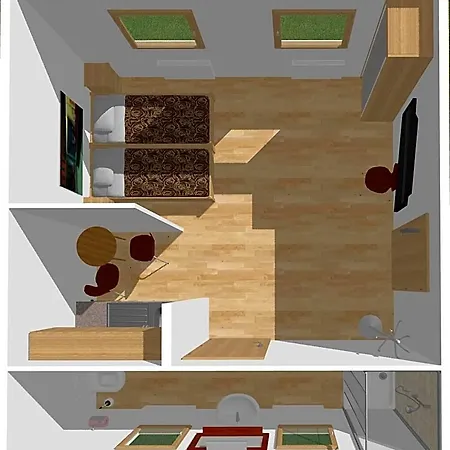 H&h Studio-apartments Im Zentrum Jedes Mit Kuechenzeilen - 24h Check In Aparthotel 3*